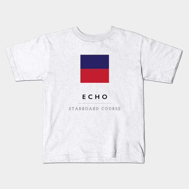 Echo: ICS Flag Semaphore Kids T-Shirt by calebfaires